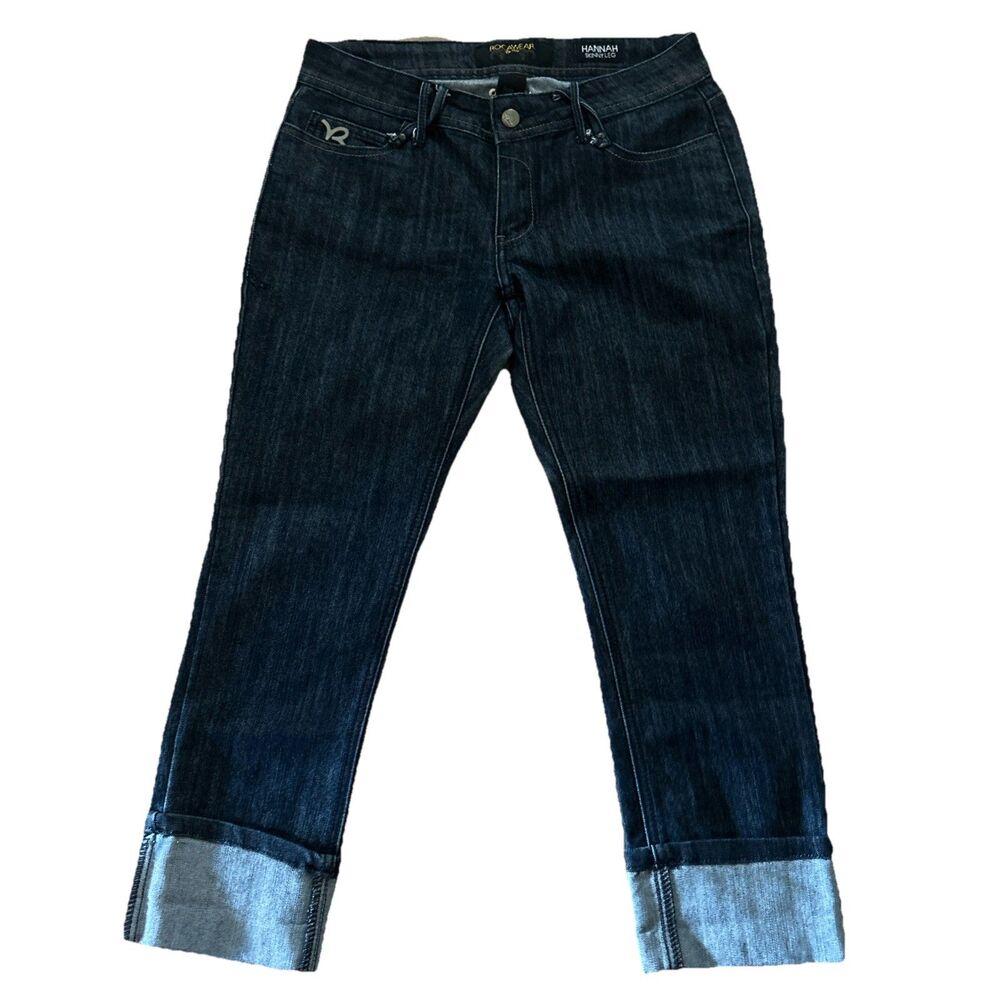 Vintage Rocawear Women’s Size 3 Hannah Skinny‎ Leg Embroidered Denim Jeans 28x23 - Picture 2 of 6